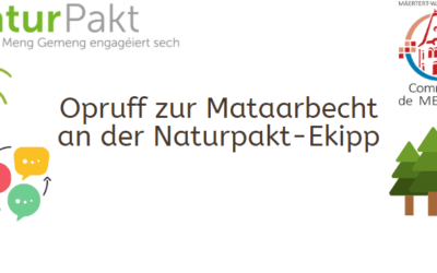 Appel à candidatures équipe pacte nature