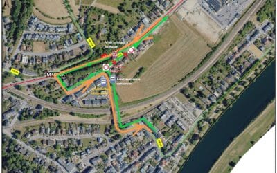 Route barrée au CR 134 Rue Jean-Pierre Beckius à Mertert