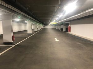 Travaux de marquage au parking souterrain "Nei Mëtt"