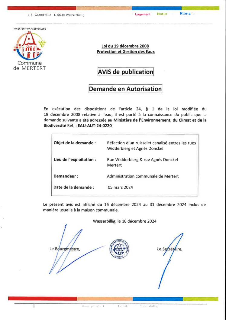 Avis de publication_demande en autorisation_Admin. communale Mertert_EAU-AUT-24-0220