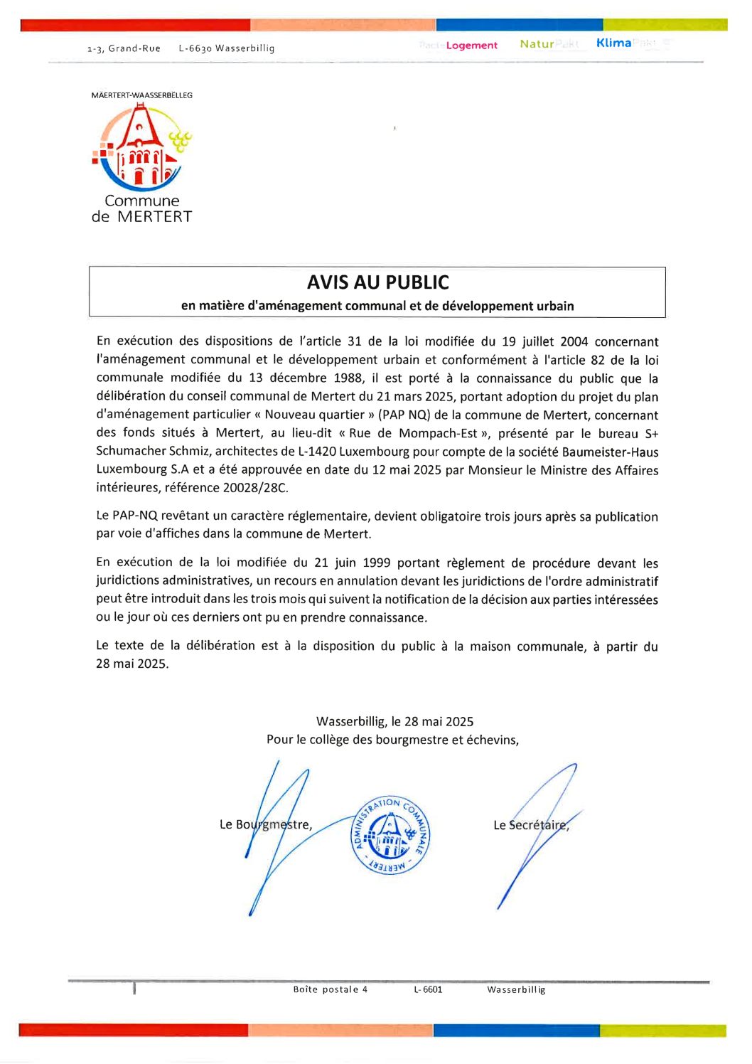 PAP-NQ rue de Mompach-Est_Avis au public