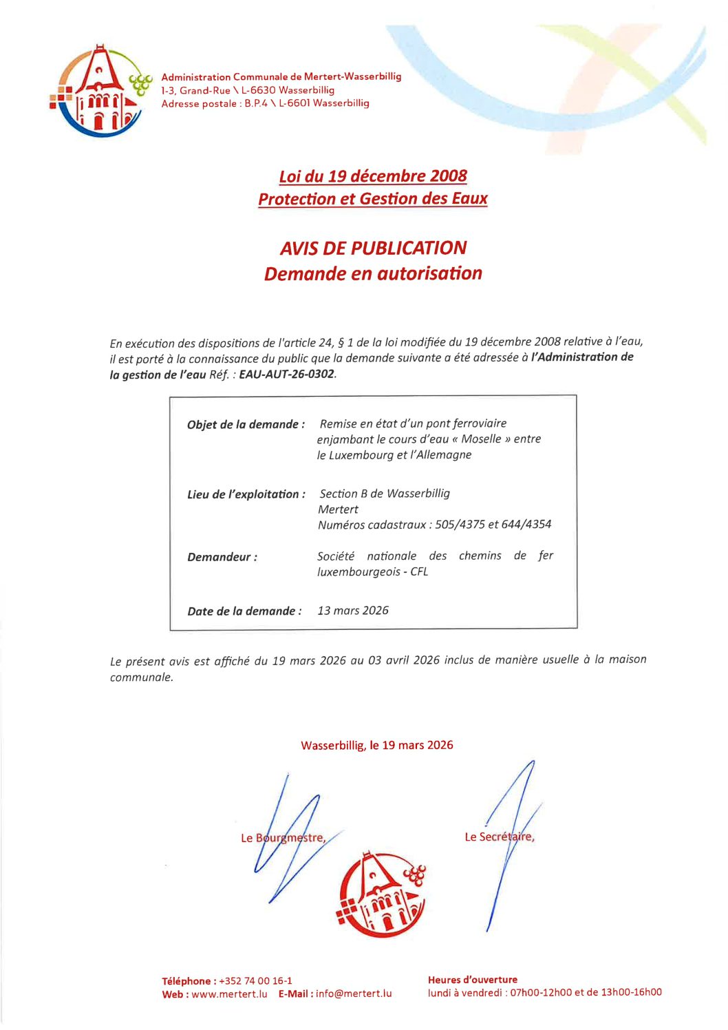 Avis de publication_Remise en état d'un pont ferroviaire