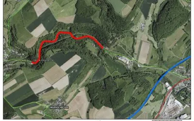 Route barrée au CR134