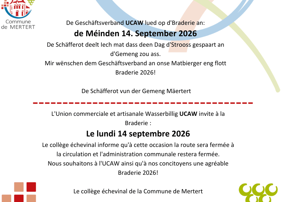 Info Braderie 2026